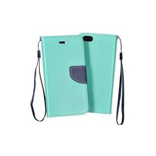 Fancy Book Samsung G925 Galaxy S6 edge mint/navy  - pouzdro na mobilní telefon