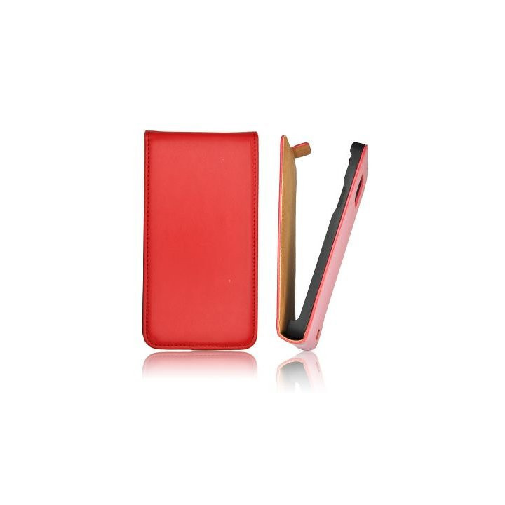 Flip Slim Samsung i8190 S3 Mini red - pouzdro na mobilní telefon