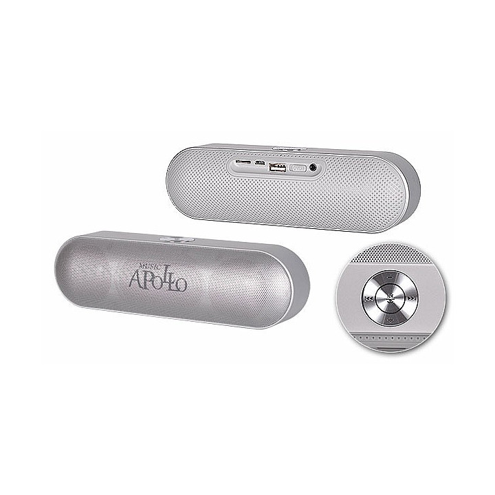 Reproduktor bluetooth + FM Apollo silver